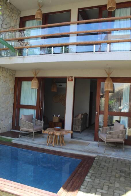 Casa De Luxo Na Praia Do Patacho - Cond. Azulu, Casa 04 Vila Pôrto de Pedras Exterior foto