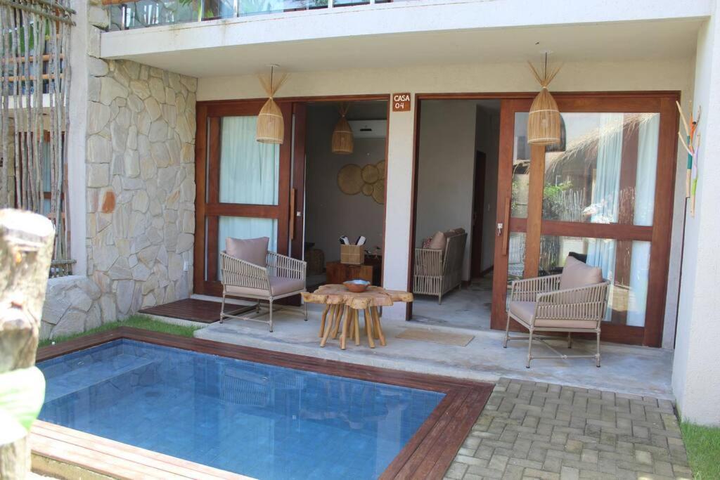 Casa De Luxo Na Praia Do Patacho - Cond. Azulu, Casa 04 Vila Pôrto de Pedras Exterior foto